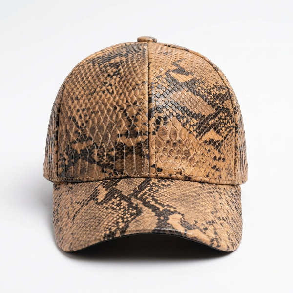 Python Snake Print Trucker Cap for Large Heads
